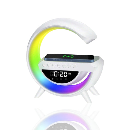 LED Display Wireless Phone Charger Bluetooth Speaker